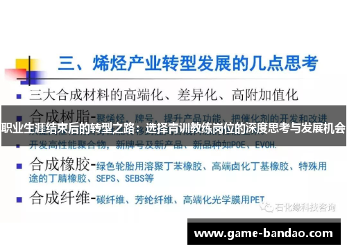 职业生涯结束后的转型之路：选择青训教练岗位的深度思考与发展机会